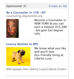 Liberty Luxe Facebook ad