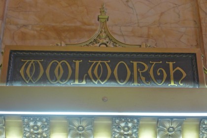Woolworth Building Woolworth sign