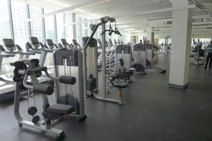 Asphalt Green lower level fitness room
