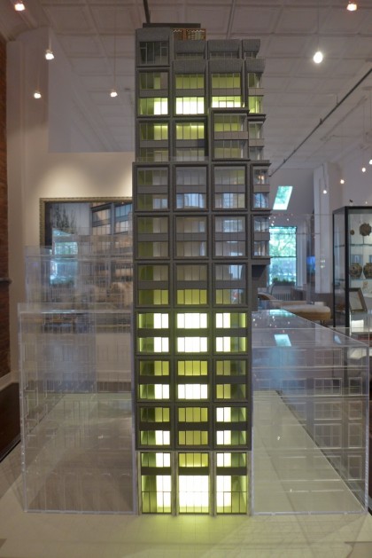 Franklin Place model from Broadway