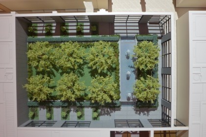 Sterling Mason model aerial courtyard