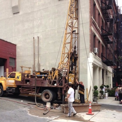 drilling at 454-456 Greenwich