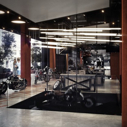 378 Broadway Harley-Davidson rendering Bike Lift