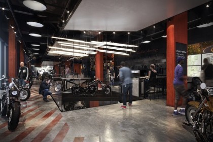 378 Broadway Harley-Davidson rendering Entry