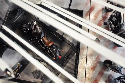 378 Broadway Harley-Davidson rendering Through the chandelier