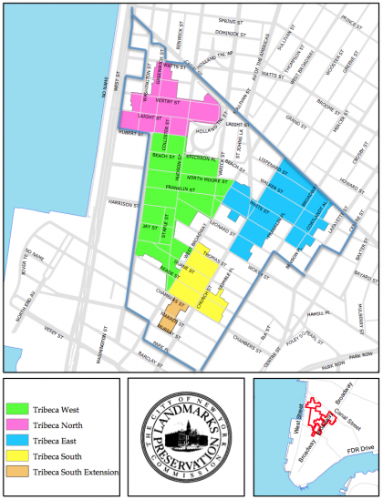 Tribeca Historic Districts Noa and Proposed