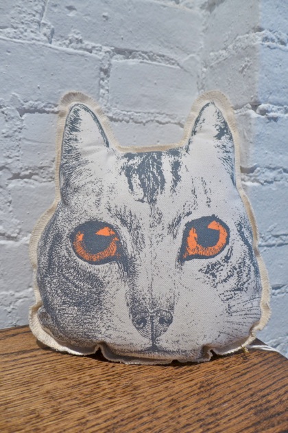 Robin Brouillette cat pillow