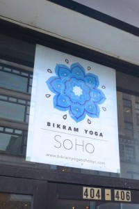 BIkram Yoga Soho sign