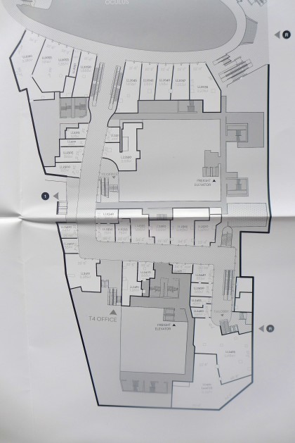 World Trade Center retail floor plans Level 2 south only