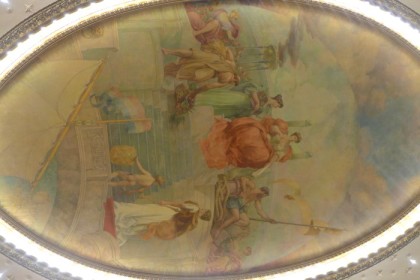 City Hall City Council chamber ceiling mural