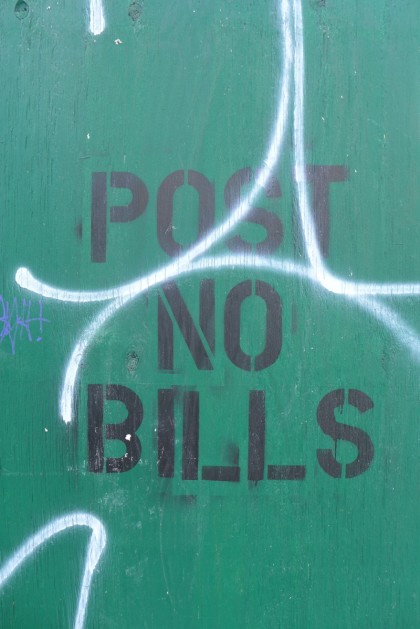 post no bills Greenwich and Canal 9813