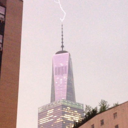 1WTC lightning by Chris M Charles