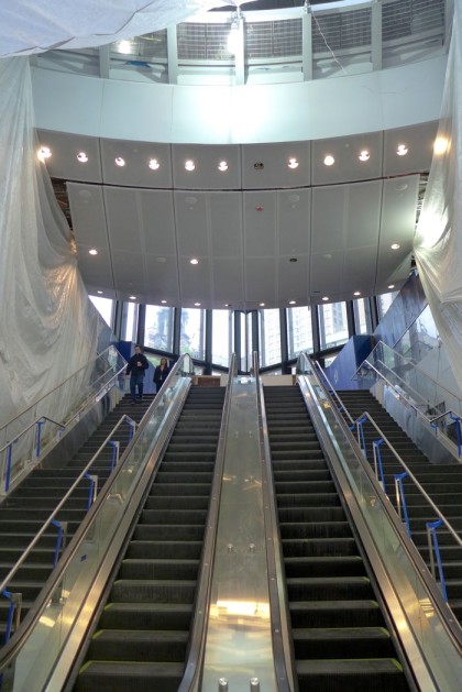 Fulton Center escalators