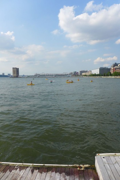 Downtown Boathouse kayaking view from pier