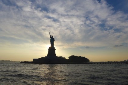 S-Cruise approaching Statue of Liberty