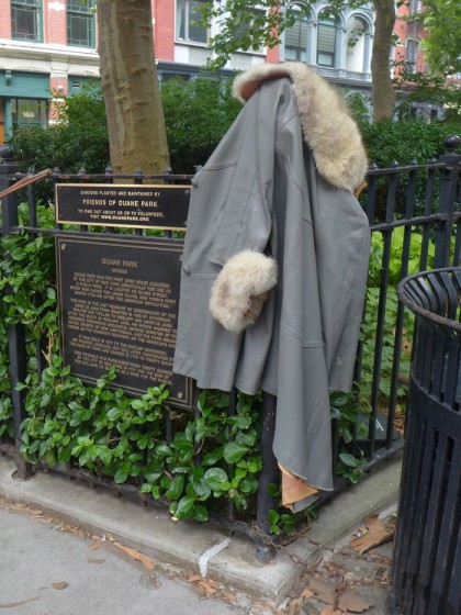 coat at Duane Park