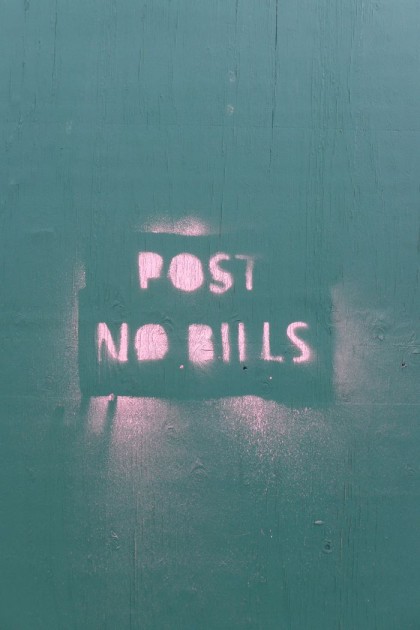 post no bills on Canal