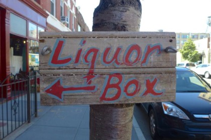 Greenpoint Liquor Box sign