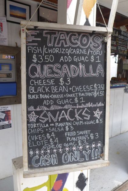 Rockaway Taco menu