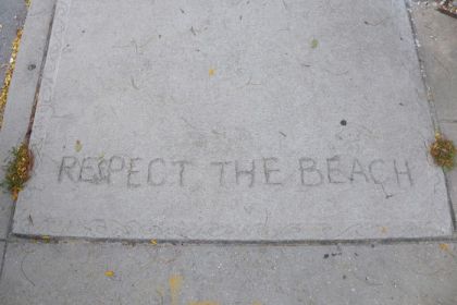 Rockaways respect the beach