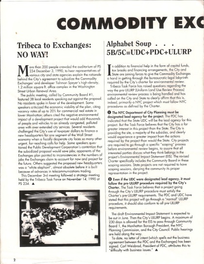 Tribeca Task Force pamphlet vol1 no2 p2