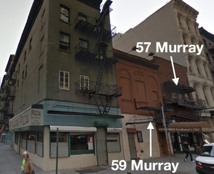 57 and 59 Murray courtesy Google Maps