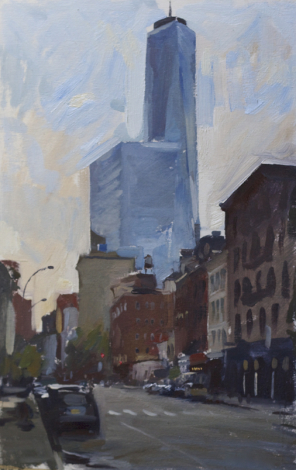 The Freedom Tower from West Broadway by Marc Dalessio