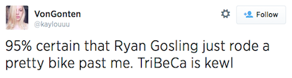 tweet Ryan Gosling