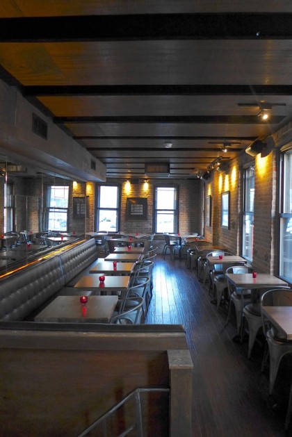 The Hideaway Seaport upstairs dining room