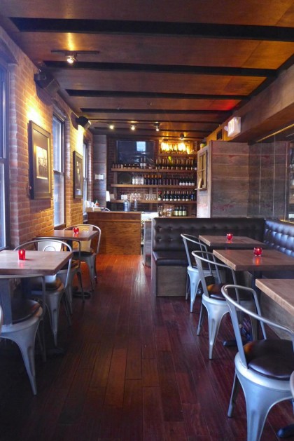 The Hideaway Seaport upstairs dining room service bar