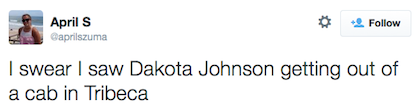 tweet Dakota Johnson