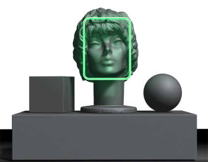 Amanda Ross-Ho THE CHARACTER AND SHAPE OF ILLUMINATED THINGS FACIAL RECOGNITION 2015 rendering