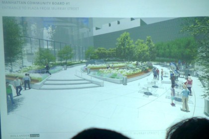 111 Murray rendering plaza