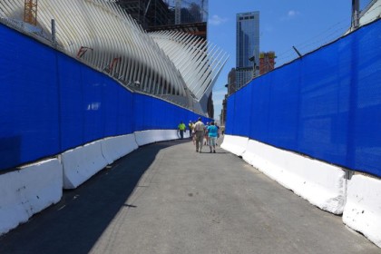 Greenwich St reopening path World Trade Center