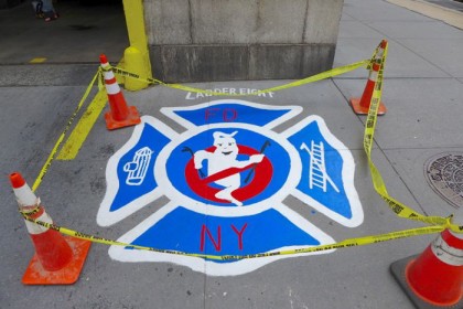 Ladder 8 ghostbusters painting