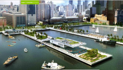 Pier 26 rendering by Sage and Coombe architects with landscaping by Mathews Nielsen