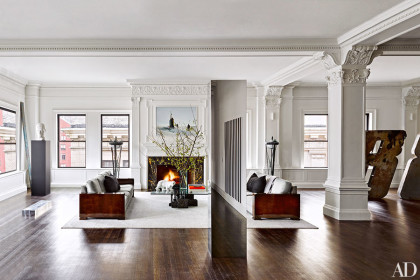 American Thread penthouse living room photo by Douglas Friedman courtesy Architectural Digest