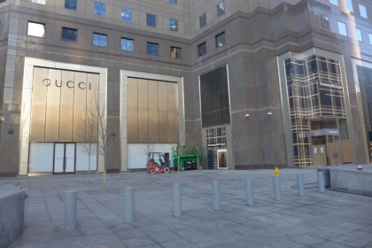 Brookfield Place east side Gucci and Zegna