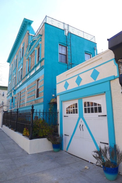Crown Heights blue house