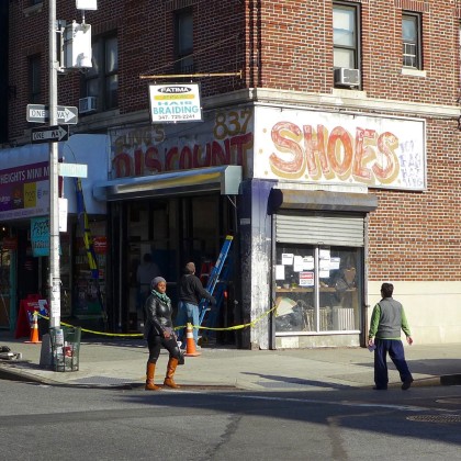 Crown Heights shoe store signage