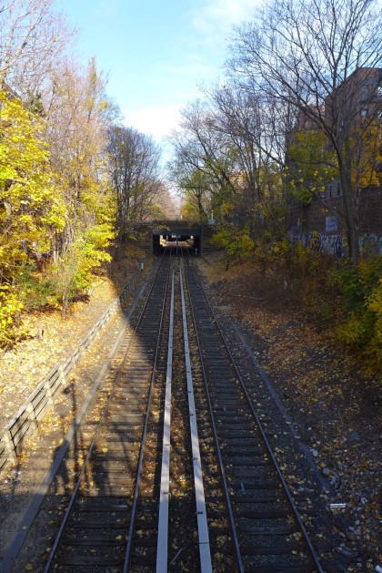 Crown Heights train tracks