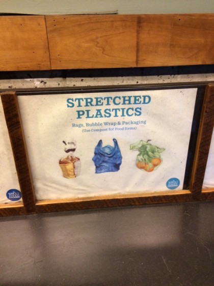 stretched plastic recycling Whole Foods Tribeca