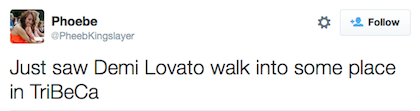 tweet Demi Lovato