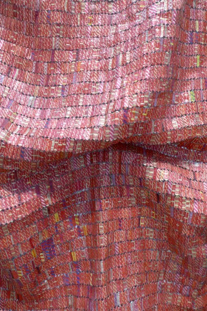 El Anatsui tapestry The Broad