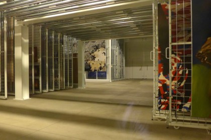 The Broad art warehouse