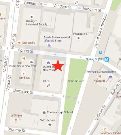 Cafe Altro Paradiso map courtesy Google Maps