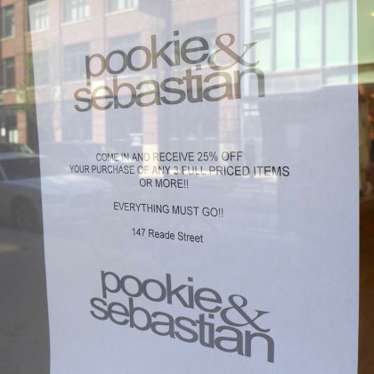 Pookie & Sebastian Tribeca sign