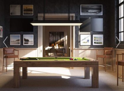 70 Vestry rendering billiards room