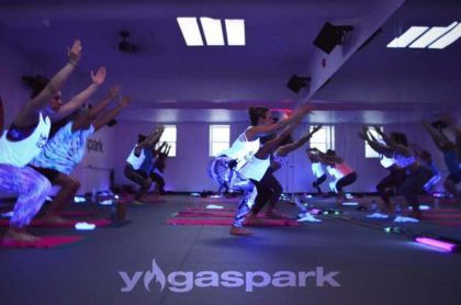 blacklight class courtesy YogaSpark