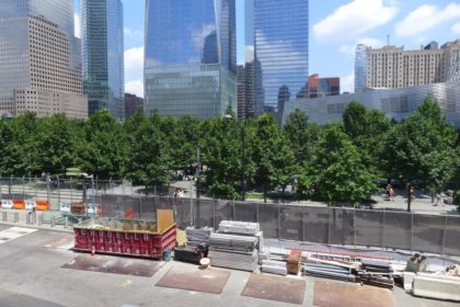 911 Memorial as seen from Liberty Park